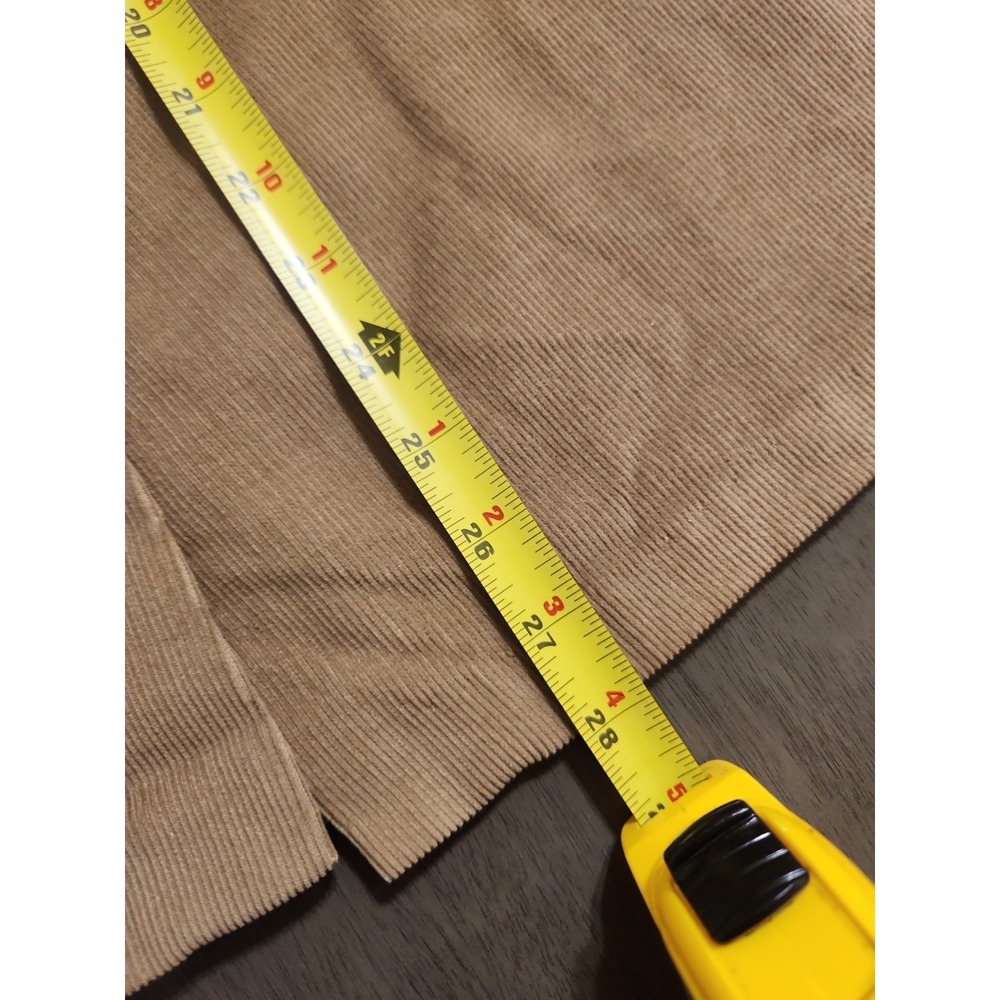 Vtg Brown‎ Corduroy Midi Skirt Button Front Made USA Minimal Academia Casual - Picture 9 of 13